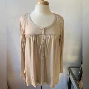 bobi Front Yoke Shirred Top